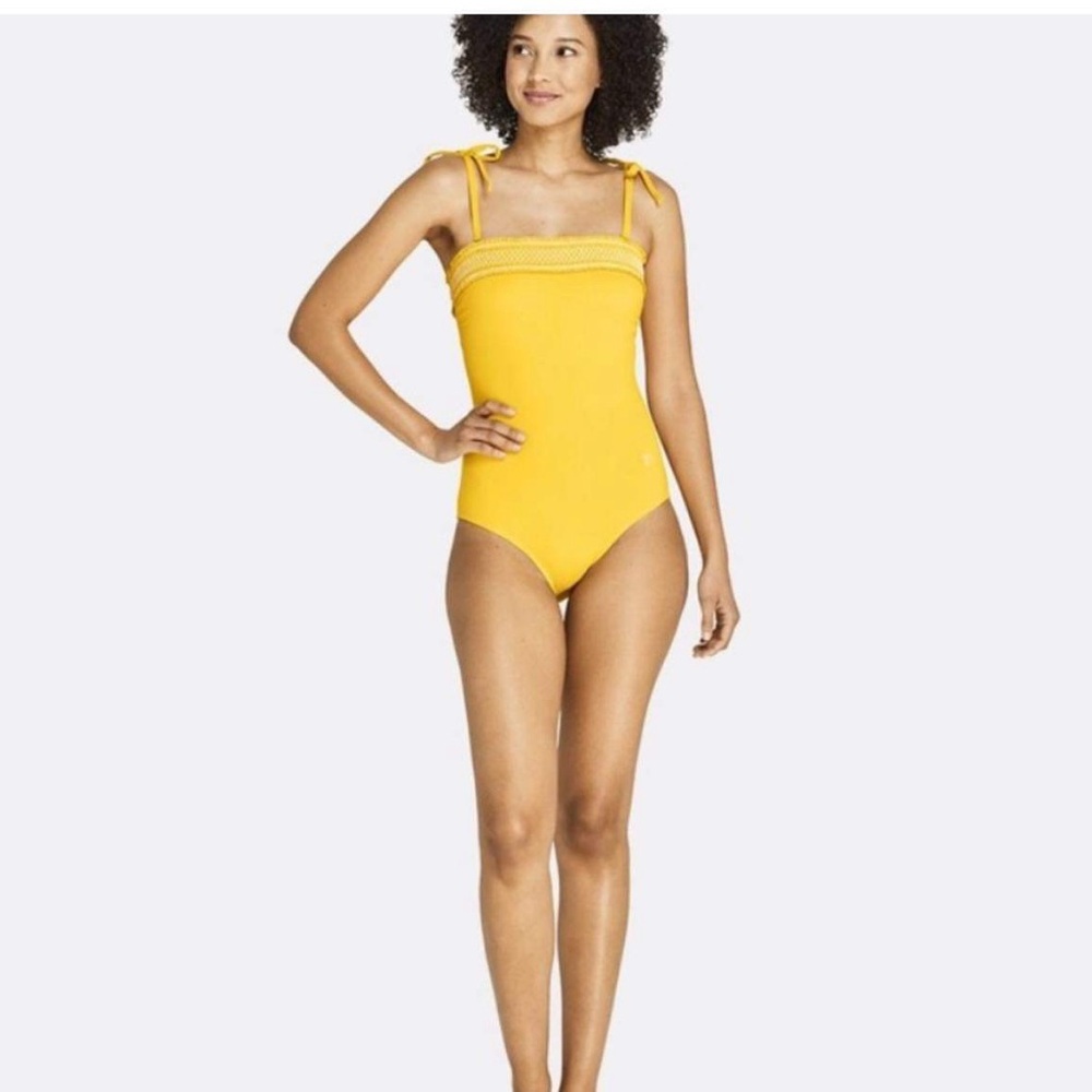NWOT Landsend Draper James Bathing Suit - size 6. Yellow.